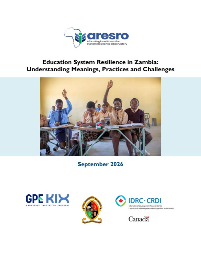 aresro zambia formative cover Education System Resilience in Zambia: Understanding Meanings, Practices and Challenges